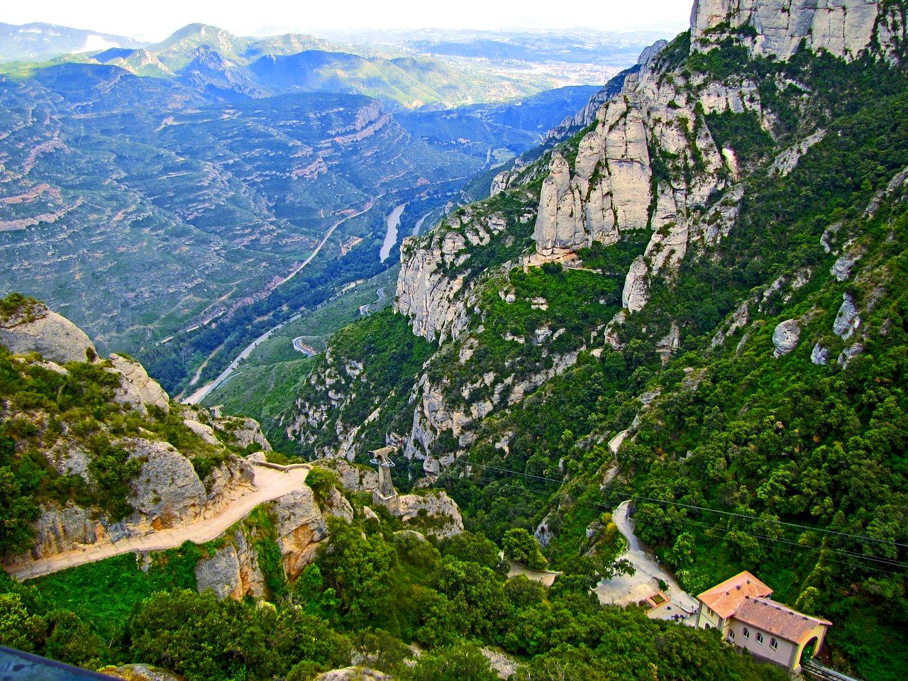 Mountain views from Montserrat