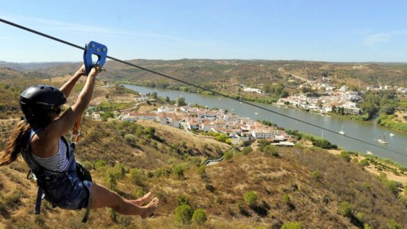 Cross-border zipline