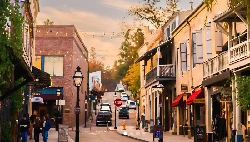Beautiful old buildings line the streets - Nevada City Chamber - Instagram