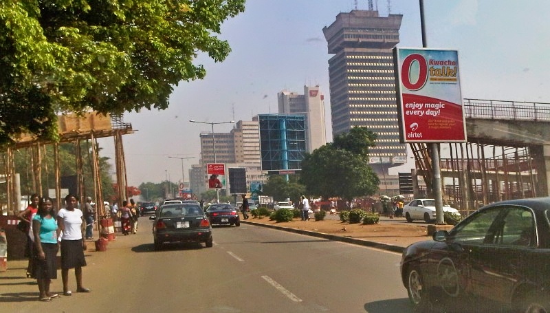 Bustling Lusaka - Image credit Jane Flowers