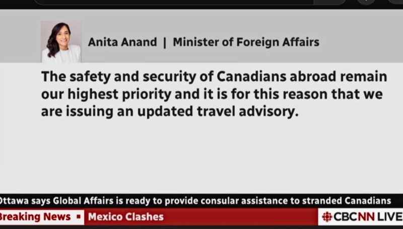 Canadian travel advisory - via CBC News - YouTube